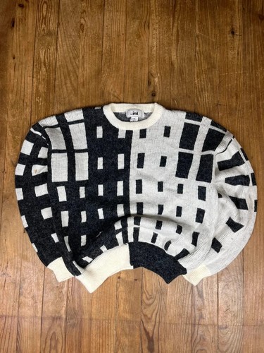Pull maille vintage motifs