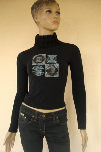 Top pull noir original details - top,