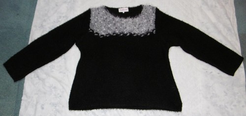 Beau pull manches - longues, noir