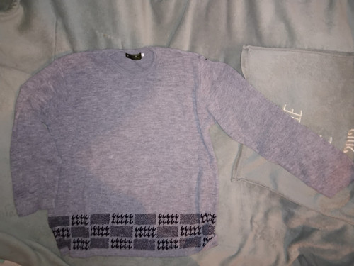 Pull gris noir taille s - pull,